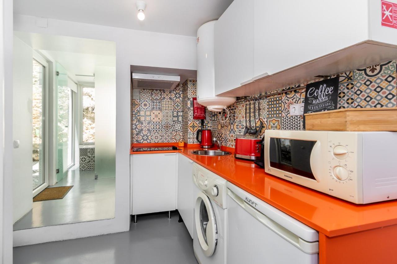 Apartamento 1 Quarto, Com Patio, Em Frente Praia Paço de Arcos Exterior foto